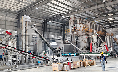 Thailand Continuous Azolla Biochar Carbonization Machine Project