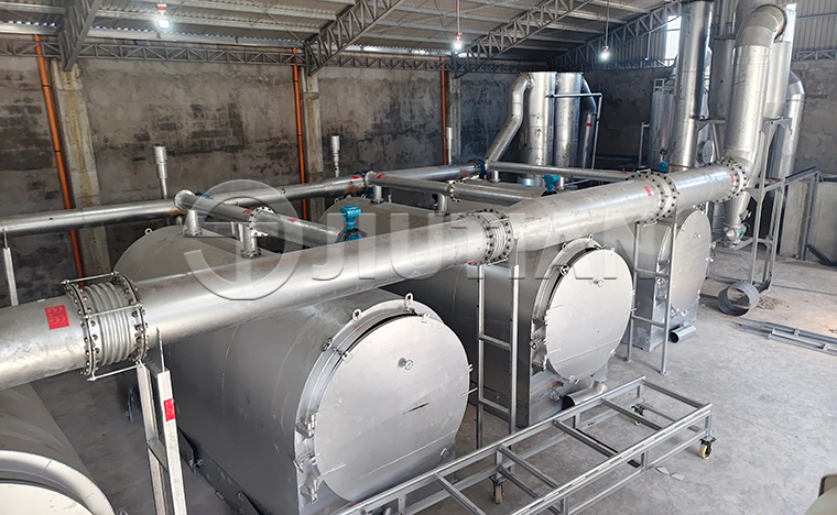 Jiutian Horizontal Carbonization Furnace Successfully Installed and Commissioned in the Philippines