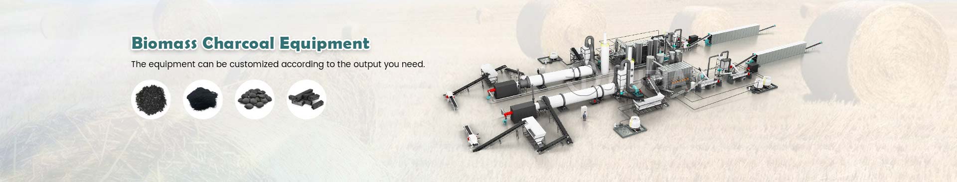Continous Sawdust Charcoal Making Machine